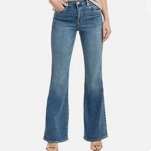 Blank NYC “The Waverly” Cotton‎ High Rise Flare Medium Wash Jeans NWT Size 30